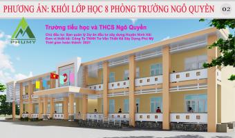 Trường Ngô Quyền Ninh Hải - Khối 8 phòng học