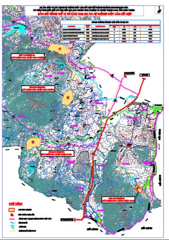 Bảng công bố quy hoạch Hệ thống thủy lâm kết hợp để phòng chống hoang mạc hóa và thích ứng biến đổi khí hậu trên địa bàn Huyện Ninh Phước Và Huyện Thuận Nam, Tỉnh Ninh Thuận
