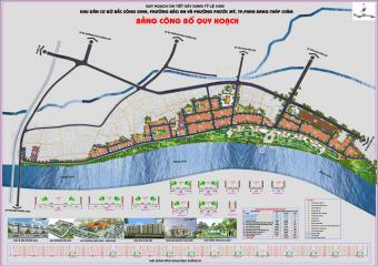 Bảng công bố quy hoạch Khu dân cư bờ Bắc sông Dinh