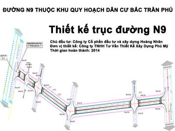 Bảng công bố quy hoạch Trục đường N9