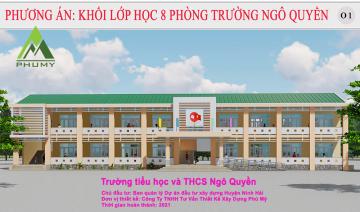 Trường Ngô Quyền Ninh Hải - Khối 8 phòng học